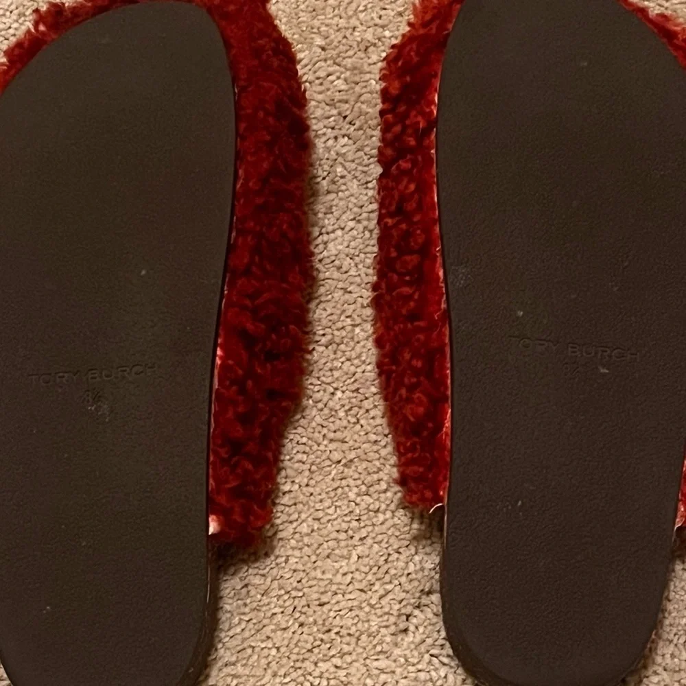 Tory Charm Mammouth Shearling Mules